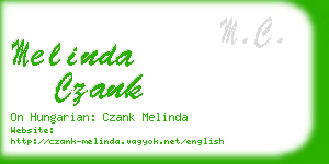 melinda czank business card